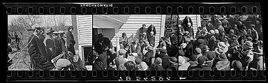 [Three 35mm Film Frames: Outdoor Country Auction], Walker Evans (American, St. Louis, Missouri 1903–1975 New Haven, Connecticut), Film negative