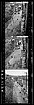 [Three 35mm Film Frames: Children on Hillside Street, From Elevated Position, Ossining, New York], Walker Evans (American, St. Louis, Missouri 1903–1975 New Haven, Connecticut), Film negative