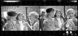 [Two 35mm Film Frames: Three Women in Conversation on Street, New York City?], Walker Evans (American, St. Louis, Missouri 1903–1975 New Haven, Connecticut), Film negative