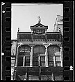 [One 35mm Film Frame: Greek Revival Building (Boyett's Photo Studio) with Figurehead Above Pediment], Walker Evans (American, St. Louis, Missouri 1903–1975 New Haven, Connecticut), Film negative
