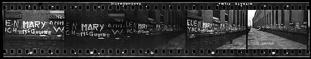 [Five 35mm Film Frames: Graffiti, New York City], Walker Evans (American, St. Louis, Missouri 1903–1975 New Haven, Connecticut), Film negative