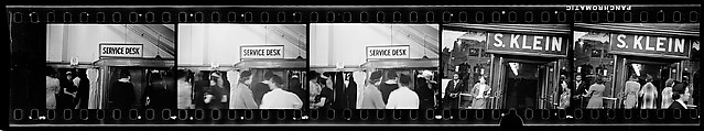 [Five 35mm Film Frames: Klein's Department Store, Union Square, New York City], Walker Evans (American, St. Louis, Missouri 1903–1975 New Haven, Connecticut), Film negative