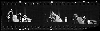 [Three 35mm Film Frames: Play Rehearsal Scene], Walker Evans (American, St. Louis, Missouri 1903–1975 New Haven, Connecticut), Film negative