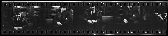 [Five 35mm Film Frames: Subway Passengers, New York City: Sleeping Man with Clasped Hands], Walker Evans (American, St. Louis, Missouri 1903–1975 New Haven, Connecticut), Film negative