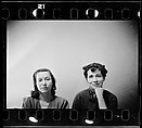 [One 35mm Film Frame: Alice Morris and Jane Ninas, New York City], Walker Evans (American, St. Louis, Missouri 1903–1975 New Haven, Connecticut), Film negative