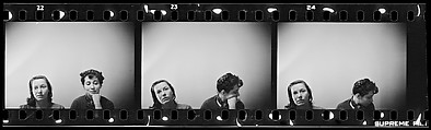[Three 35mm Film Frames: Alice Morris and Jane Ninas, New York City], Walker Evans (American, St. Louis, Missouri 1903–1975 New Haven, Connecticut), Film negative