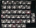 [3 Original Annotated Contact Sheets of Young Woman Seated on Lawn and in Car], Walker Evans (American, St. Louis, Missouri 1903–1975 New Haven, Connecticut), Gelatin silver prints