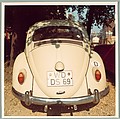 [Back of Volkswagen Beetle, England], Walker Evans  American, Chromogenic print