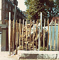 [Wood and Wire Fence, Construction Site, Possibly England], Walker Evans  American, Chromogenic print