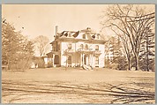 [Second Empire House with Bell-Shaped Pediment, From Across Lawn], Walker Evans  American, Gelatin silver print