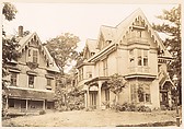 [Two Gothic Revival Houses with Decorative Vergeboards in Gables, Dorchester, Massachusetts], Walker Evans  American, Gelatin silver print