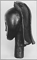 [Ancestral Figure, Head (Profile), Gabon], Walker Evans  American, Gelatin silver print