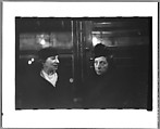 [Five 35mm Film Frames: Subway Passengers, New York City: Two Men Beneath "City Hall" Sign, Two Women], Walker Evans (American, St. Louis, Missouri 1903–1975 New Haven, Connecticut), Film negative