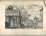 Veduta del Tempio di Giove Tonante, Giovanni Battista Piranesi  Italian, Engraving