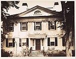 [Greek Revival House with Reliefwork in Pediment Over Entry Porch, Salem, Massachusetts], Walker Evans  American, Gelatin silver print