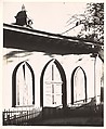 [Doorway and Windows of Gothic Revival Building, Ossining, New York], Walker Evans  American, Gelatin silver print