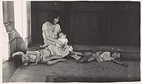 [Mother and Children in Doorway, Havana], Walker Evans  American, Gelatin silver print