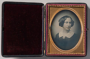 [Young Woman Wearing Lace Collar and Brooch], Attributed to Southworth and Hawes (American, active 1843–1863), Daguerreotype
