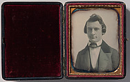 [Young Man in Three-piece Suit and Bow Tie], Southworth and Hawes (American, active 1843–1863), Daguerreotype