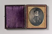 [Young Boy Wearing Livery or Riding Costume], Unknown (American), Daguerreotype