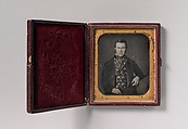 [Seated Man in Floral Vest], W. & F. Langenheim (American, active 1843–1874), Daguerreotype with applied color
