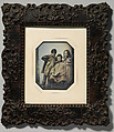 [Three Children, One Seated Holding an Open Book, the Other Two Standing, in Front of a Light Background], Unknown (French), Daguerreotype