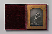 [Seated Middle-aged Man in Bow Tie and Jacket], John Watkins (British, 1823–1874), Daguerreotype