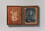[Seated Elderly Man with Arms Crossed], Unknown (American), Daguerreotype