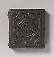 [Slate Roofer Holding Slate Hammer and Iron Bar], Unknown (American), Ambrotype
