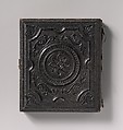 [Slate Roofer Holding Slate Hammer and Iron Bar], Unknown (American), Ambrotype
