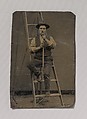[Man on a Ladder], Unknown, Tintype