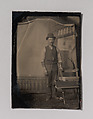 [Workman with Tool Box], Unknown (American), Tintype