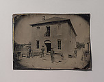 [A.S. Howard Building Under Construction], Unknown (American), Tintype