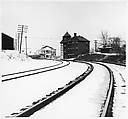 [Railroad Tracks and Depot], Ralph Eugene Meatyard  American, Gelatin silver print