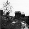 [Landscape with Barn and Dirt Path], Ralph Eugene Meatyard  American, Gelatin silver print