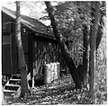 [Blurred View of Side of House with Four Tanks], Ralph Eugene Meatyard  American, Gelatin silver print