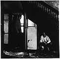 [Darkened Room with Standing Figure and Seated Figure], Ralph Eugene Meatyard  American, Gelatin silver print