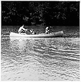 [Three People in Canoe], Ralph Eugene Meatyard  American, Gelatin silver print