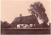 Maison au toit de chaume, Unknown, Salted paper print (Blanquart-Évrard process) from paper negative