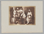 Fisherwomen, Newhaven, Hill and Adamson  British, Scottish, Salted paper print from paper negative