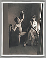 [Kneeling Male Nude and Seated Woman], John Dugdale  American, Platinum print