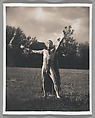 [Standing Male Nude in Landscape], John Dugdale  American, Platinum print