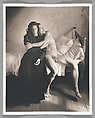 [Male Nude Clutching Woman on Bed], John Dugdale  American, Platinum print
