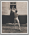 [Male Nude Reaching toward Woman in Window], John Dugdale  American, Platinum print