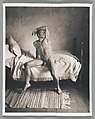 [Male Nude with Raised Arm on Bed], John Dugdale  American, Platinum print