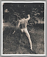 [Male Nude in Landscape, seen from behind], John Dugdale  American, Platinum print