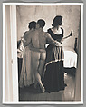 [Male Nude and Two Women, Grouped in Bedroom], John Dugdale  American, Platinum print