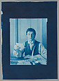 John Kelly in 19th Century Garb, John Dugdale American, Cyanotype