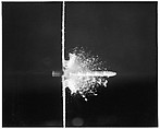 [Motion Study of Bullet Cutting Through String with Six Stroboscopic Flashes], Harold Edgerton  American, Gelatin silver print