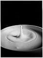 [Milk Drop Falling Into Reservoir of Milk (5/9)], Harold Edgerton  American, Gelatin silver print